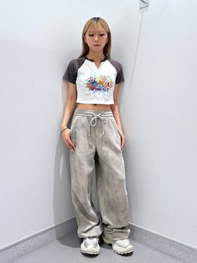 「アイテム（スウェットパンツ）」を使った、aoo008さん（レディース・150cm）の夏コーディネート
