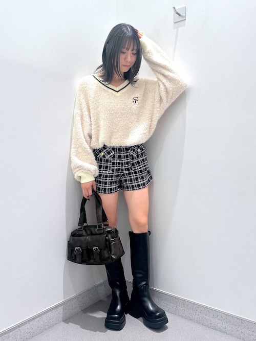 ショートパンツ NOIRNINE Tweed Shorts 5BMR0016 NOIRNINE Tweed Shorts 5BMR0016