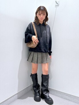 「FOREVER 21（フォーエバー トゥエンティーワン）のアイテム（パーカー）」を使った、aoo008さん（レディース・150cm）の秋コーディネート