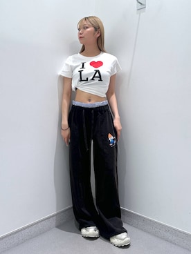 「アイテム（スウェットパンツ）」を使った、aoo008さん（レディース・150cm）の夏コーディネート