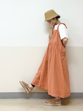 「サマンサ モスモス(Samansa Mos2)」｜「アイテム（ワンピース/ドレス）」を使った、な  こさん（レディース・152cm）の秋コーディネート