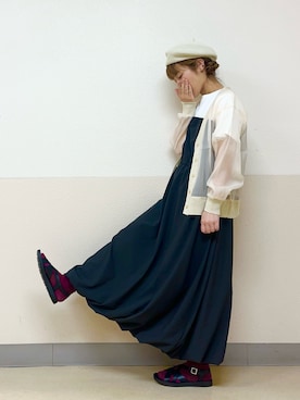 「サンダルに靴下」｜な  こさん（レディース・152cm）の秋コーディネート