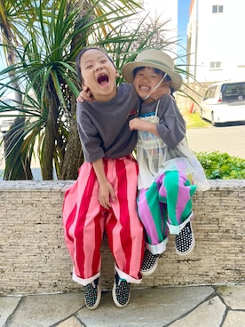 「Birthday（バースデイ）のアイテム（トップス、グレー系）」を使った、な  こさん（レディース・152cm）の春コーディネート