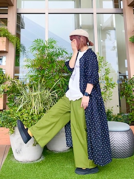 「Samansa Mos2（サマンサ モスモス）のアイテム（帽子）」を使った、な  こさん（レディース・152cm）の秋コーディネート