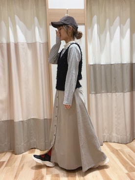 「アイテム（ドレスシューズ）」を使った、な  こさん（レディース・152cm）の秋コーディネート