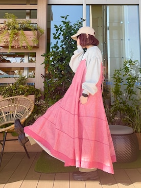 「Samansa Mos2（サマンサ モスモス）のアイテム」を使った、な  こさん（レディース・152cm）の夏コーディネート