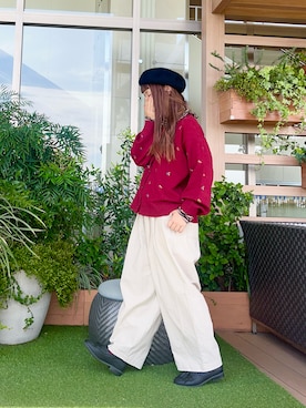 「Samansa Mos2（サマンサ モスモス）のアイテム」を使った、な  こさん（レディース・152cm）の冬コーディネート