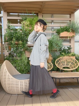 「ベレー帽推奨委員会」｜も  な  こさん（レディース・152cm）の秋コーディネート
