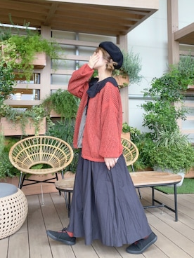 「ベレー帽推奨委員会」｜も  な  こさん（レディース・152cm）の秋コーディネート