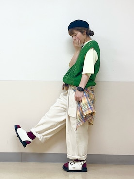 「ベレー帽推奨委員会」｜な  こさん（レディース・152cm）の秋コーディネート