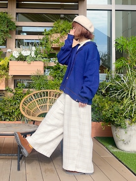 「Samansa Mos2（サマンサ モスモス）のアイテム（トップス）」を使った、な  こさん（レディース・152cm）の春コーディネート