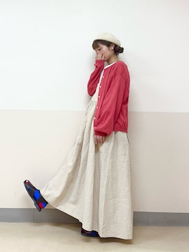 「サンダルに靴下」｜な  こさん（レディース・152cm）の秋コーディネート