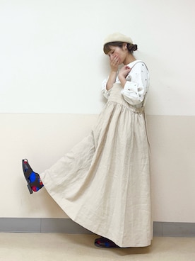 「ベレー帽推奨委員会」｜な  こさん（レディース・152cm）の秋コーディネート