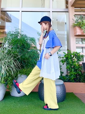 「Samansa Mos2（サマンサ モスモス）のアイテム（帽子）」を使った、な  こさん（レディース・152cm）の冬コーディネート