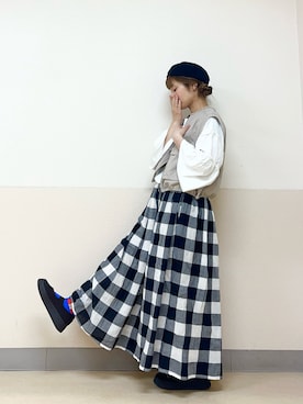 「ベレー帽推奨委員会」｜な  こさん（レディース・152cm）の秋コーディネート