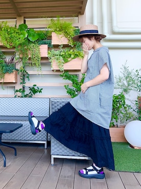 「Samansa Mos2（サマンサ モスモス）のアイテム（帽子）」を使った、な  こさん（レディース・152cm）の冬コーディネート