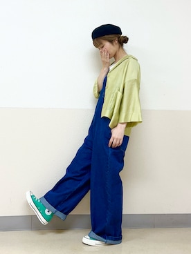 「オーバーオール」｜な  こさん（レディース・152cm）の秋コーディネート