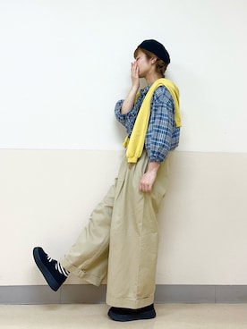 「ベレー帽推奨委員会」｜な  こさん（レディース・152cm）の秋コーディネート