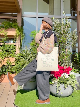 「Samansa Mos2（サマンサ モスモス）のアイテム（バッグ）」を使った、な  こさん（レディース・152cm）の春コーディネート