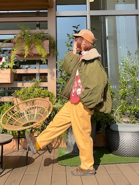 「Samansa Mos2（サマンサ モスモス）のアイテム（トップス）」を使った、な  こさん（レディース・152cm）の春コーディネート