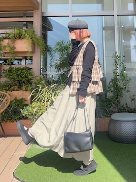 「Samansa Mos2（サマンサ モスモス）のアイテム（帽子）」を使った、な  こさん（レディース・152cm）の夏コーディネート