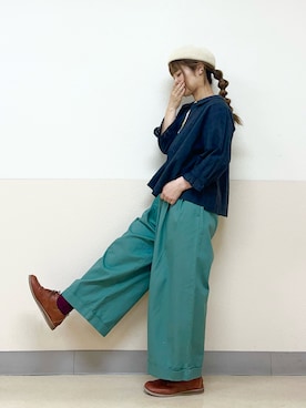 「ベレー帽推奨委員会」｜な  こさん（レディース・152cm）の秋コーディネート