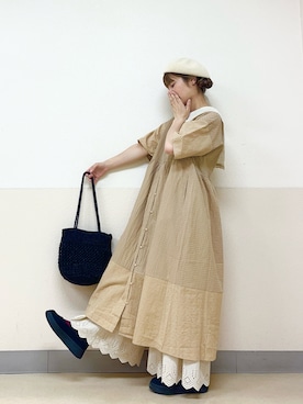 「ベレー帽推奨委員会」｜な  こさん（レディース・152cm）の秋コーディネート