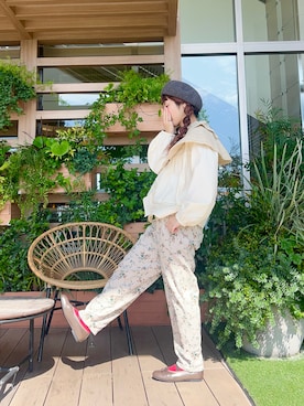 「Samansa Mos2（サマンサ モスモス）のアイテム（帽子）」を使った、な  こさん（レディース・152cm）の冬コーディネート