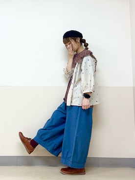 「ベレー帽推奨委員会」｜な  こさん（レディース・152cm）の秋コーディネート