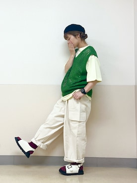 「ベレー帽推奨委員会」｜な  こさん（レディース・152cm）の秋コーディネート