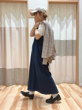 「アイテム（ドレスシューズ）」を使った、も  な  こさん（レディース・152cm）の秋コーディネート