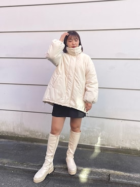 「tiptop（ティップトップ）のアイテム（ジャケット/アウター）」を使った、❤︎せいか❤︎さん（レディース・155cm）の冬コーディネート