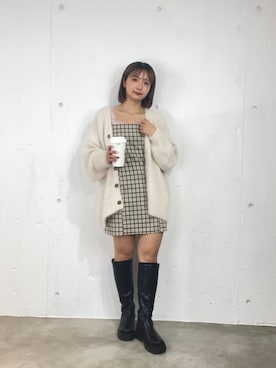 「フェザー」｜「アイテム（キャミソール）」を使った、❤︎せいか❤︎さん（レディース・155cm）の秋コーディネート
