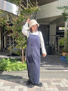 「ベロア」｜「アイテム（帽子）」を使った、❤︎せいか❤︎さん（レディース・155cm）の秋コーディネート