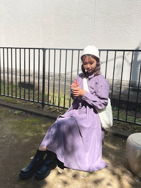 「アイテム（シャツワンピース）」を使った、❤︎せいか❤︎さん（レディース・155cm）の秋コーディネート