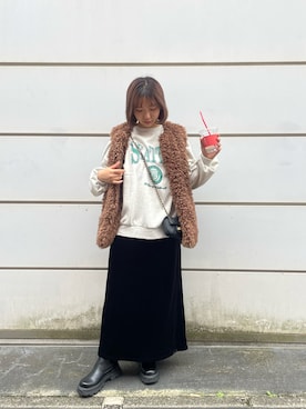 「アイテム（ベスト）」を使った、❤︎せいか❤︎さん（レディース・155cm）の秋コーディネート