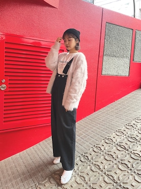 「フェザー」｜「アイテム（帽子）」を使った、❤︎せいか❤︎さん（レディース・155cm）の秋コーディネート
