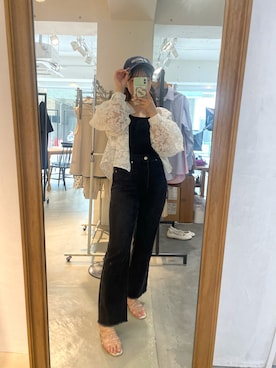 「アイテム（キャミソール、ブラック系）」を使った、❤︎せいか❤︎さん（レディース・155cm）の夏コーディネート