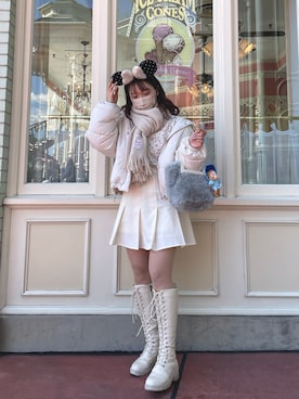 「one after another NICE CLAUP（ワンアフターアナザーナイスクラップ）のアイテム」を使った、❤︎せいか❤︎さん（レディース・155cm）の冬コーディネート