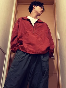 「niko and...（ニコアンド）のアイテム（ナイロンジャケット）」を使った、yoshikichoco36さん（メンズ・171cm）の春コーディネート