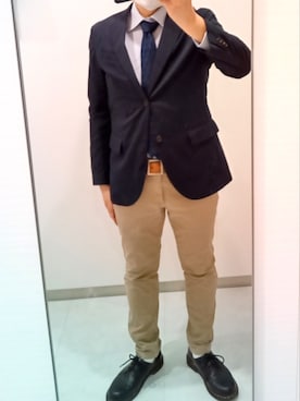 テーラードジャケットを使った チノパン の人気ファッションコーディネート Wear