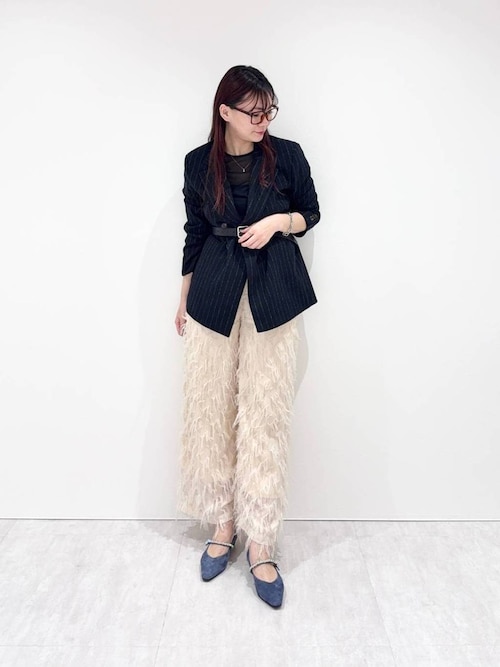 【NICAL】ラインストーンツイストストラップパンプス/554308