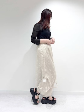 「NICAL（ニカル）のアイテム」を使った、NICAL_Officialさん（レディース・163cm）の夏コーディネート