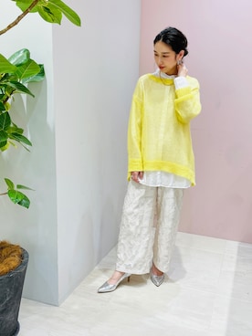 「カッティング」｜nicalさん（レディース・160cm）の春コーディネート