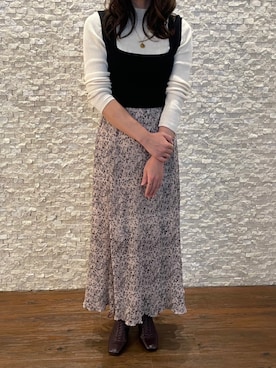 「CENE（セネ）のアイテム」を使った、nicalさん（レディース・160cm）の秋コーディネート