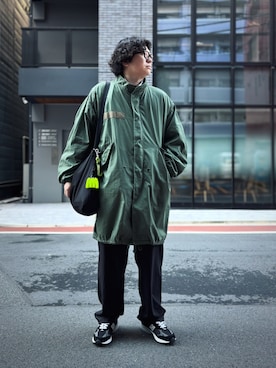 「アイテム（ミリタリージャケット）」を使った、ゴトシンさん（メンズ・181cm・40代）の秋コーディネート