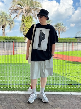 「アイテム（シューズ）」を使った、ゴトシンさん（メンズ・181cm・40代）の夏コーディネート