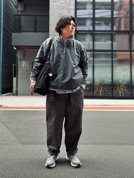 「アイテム（ポーチ）」を使った、ゴトシンさん（メンズ・181cm）の秋コーディネート