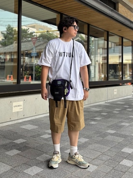 「アイテム（ボディバッグ/ウエストポーチ）」を使った、ゴトシンさん（メンズ・181cm）の夏コーディネート