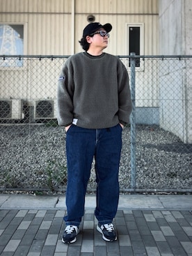 「アイテム（デニムパンツ）」を使った、ゴトシンさん（メンズ・181cm・40代）の秋コーディネート